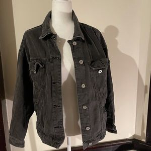 Oversized jean jacket